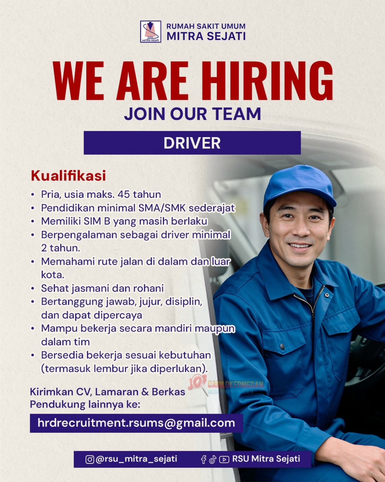 Loker SMA SMK Di RSU Mitra Sejati Medan September 2026