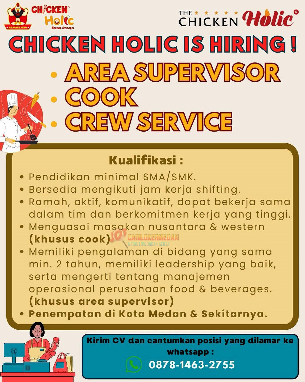 Lowongan Kerja SMA SMK Di Chicken Holic Medan September 2026
