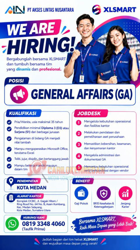 Loker D3 S1 Di Di PT Akses Lintas Nusantara Medan Oktober 2026 copy
