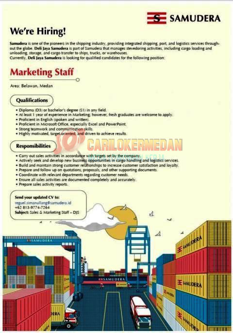 Loker D3 S1 Di PT Deli Jaya Samudera Belawan Medan Oktober 2026