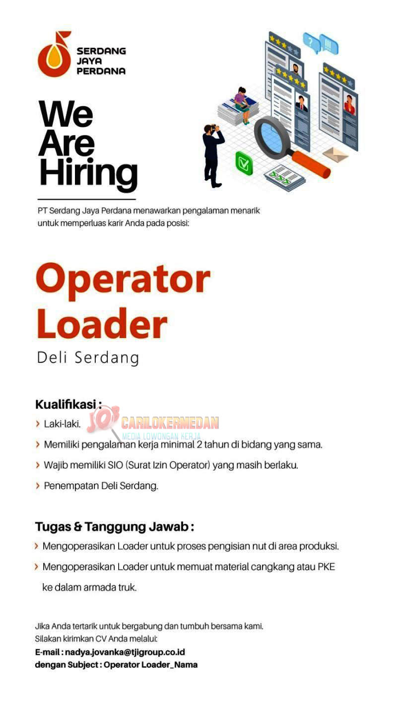 Loker Di PT Serdang Jaya Perdana Deli Serdang Oktober 2026