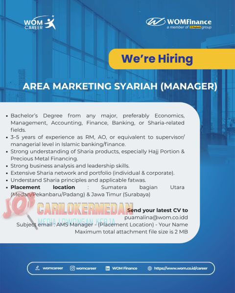 Loker S1 Di PT Wahana Ottomitra Multiartha Medan Oktober 2026