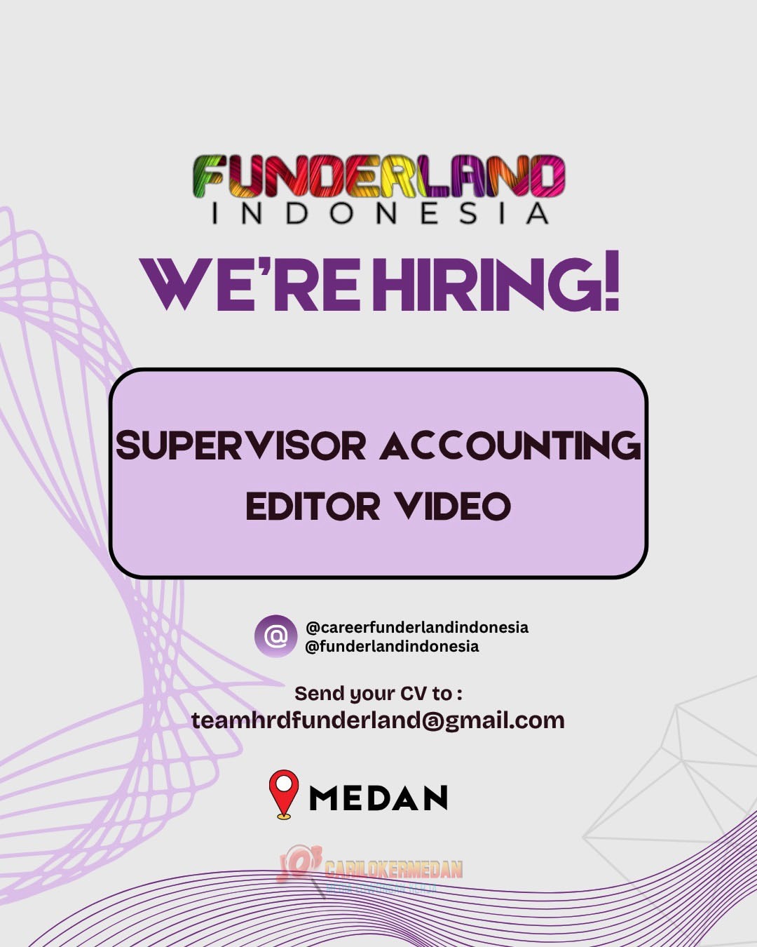 Loker SMA SMK D3 S1 Di Funderland Indonesia Medan Oktober 2026 1