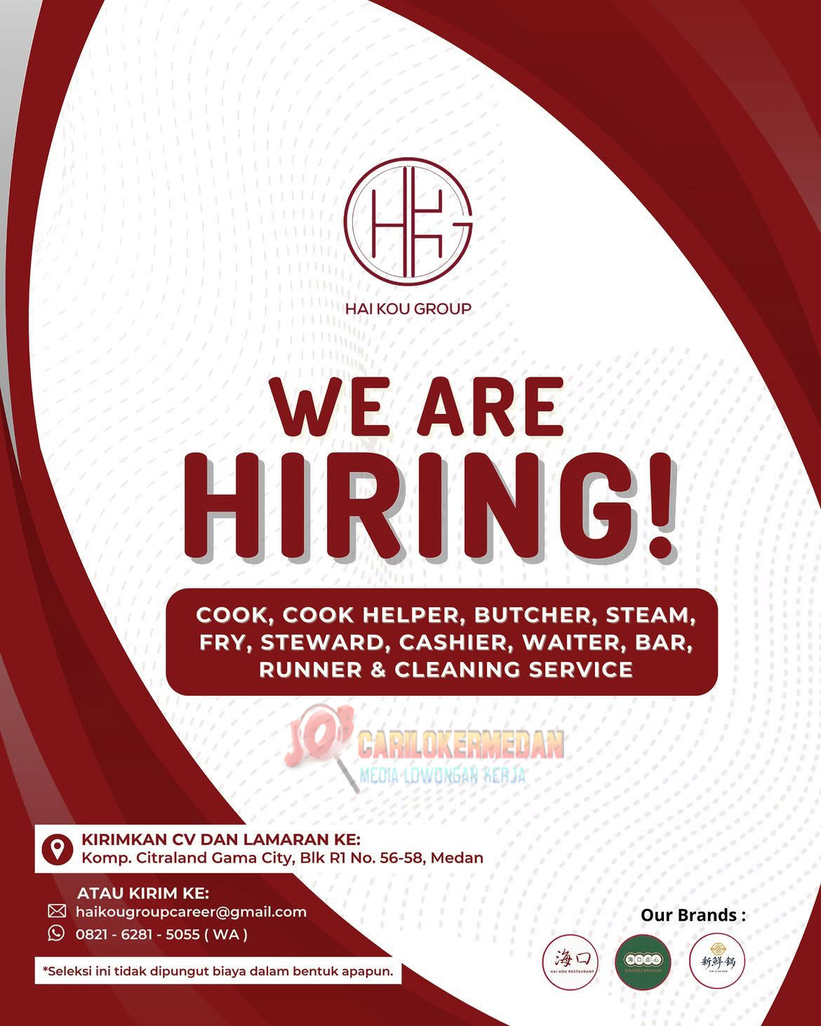 Loker SMA SMK D3 S1 Di PT Hai Kou Group Medan Oktober 2026 1