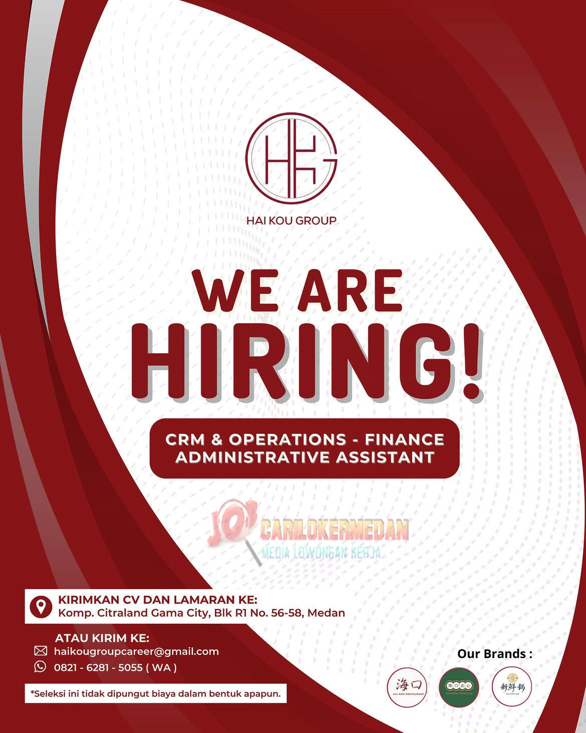 Loker SMA SMK D3 S1 Di PT Hai Kou Group Medan Oktober 2026 3