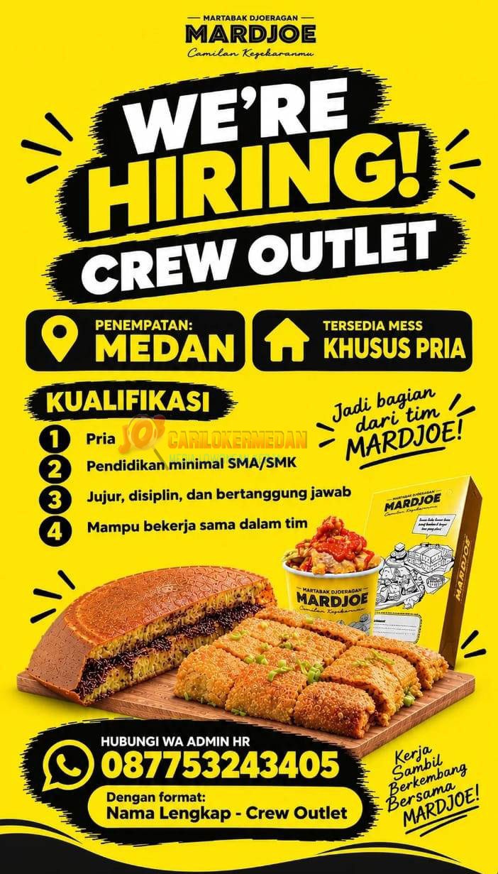 Loker SMA SMK Di Djoeragan Corp Medan Oktober 2026