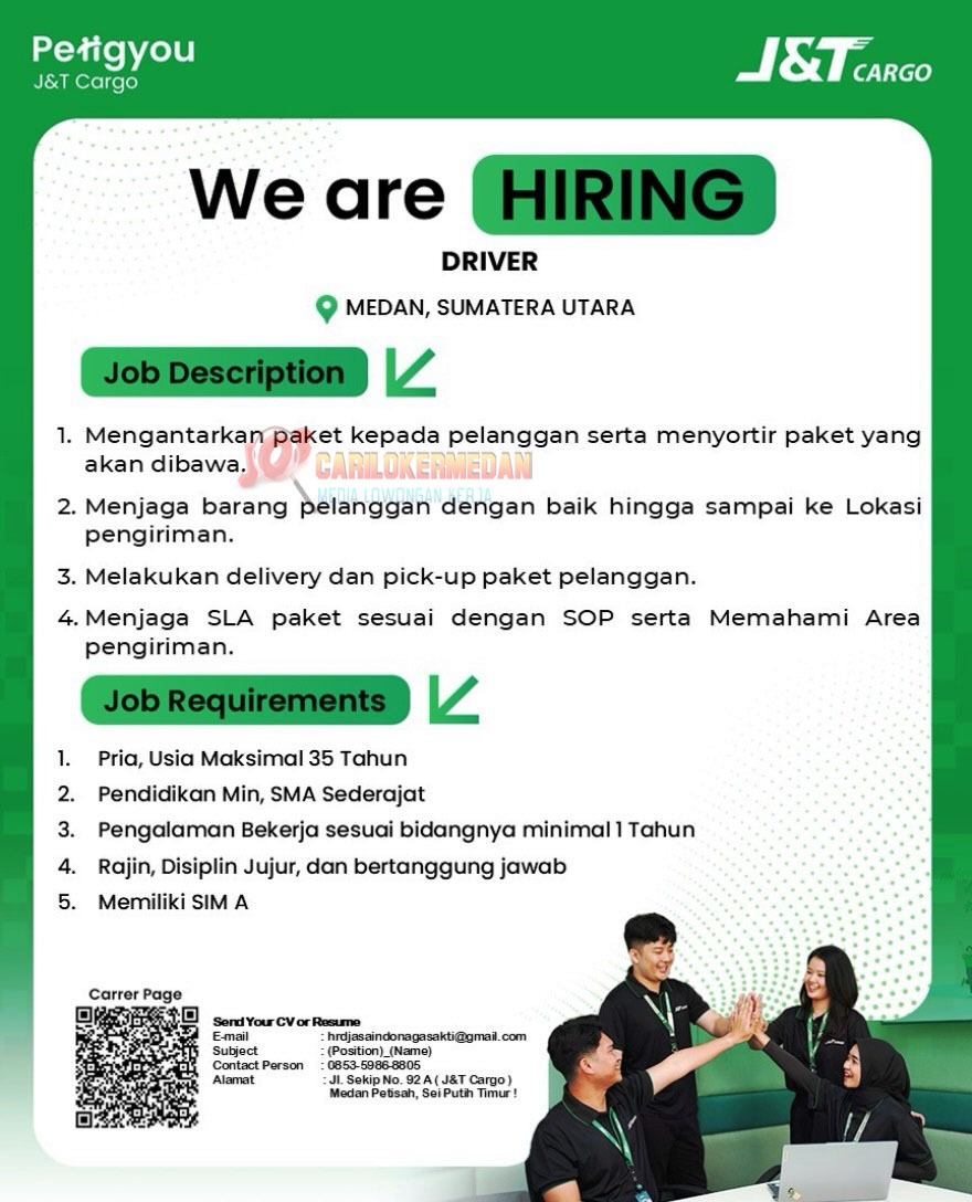 Loker SMA SMK Di PT Global Yimi Cargo Medan Oktober 2026