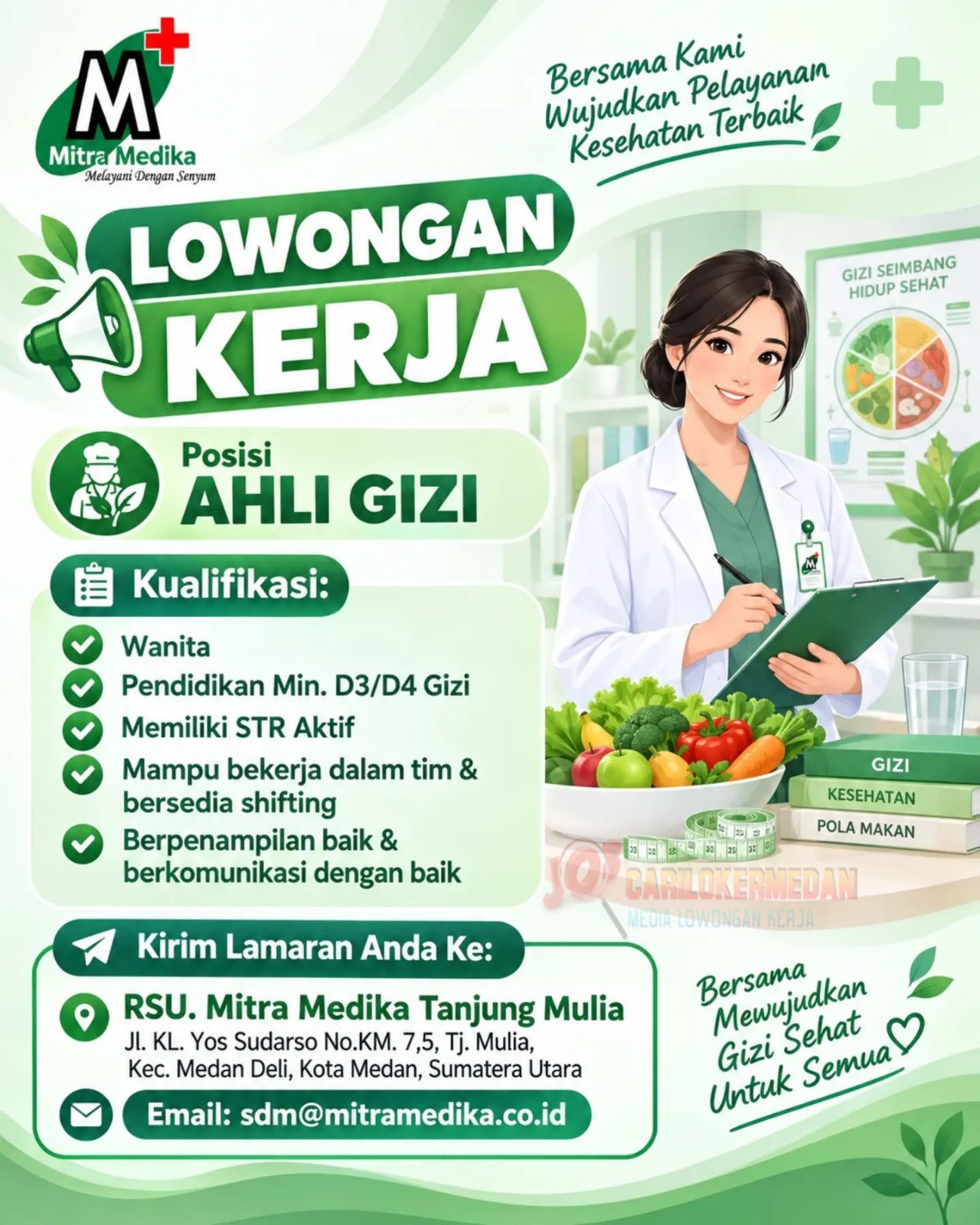 Loker SMA SMK Di RSU Mitra Medika Tanjung Mulia Medan Oktober 2026 4