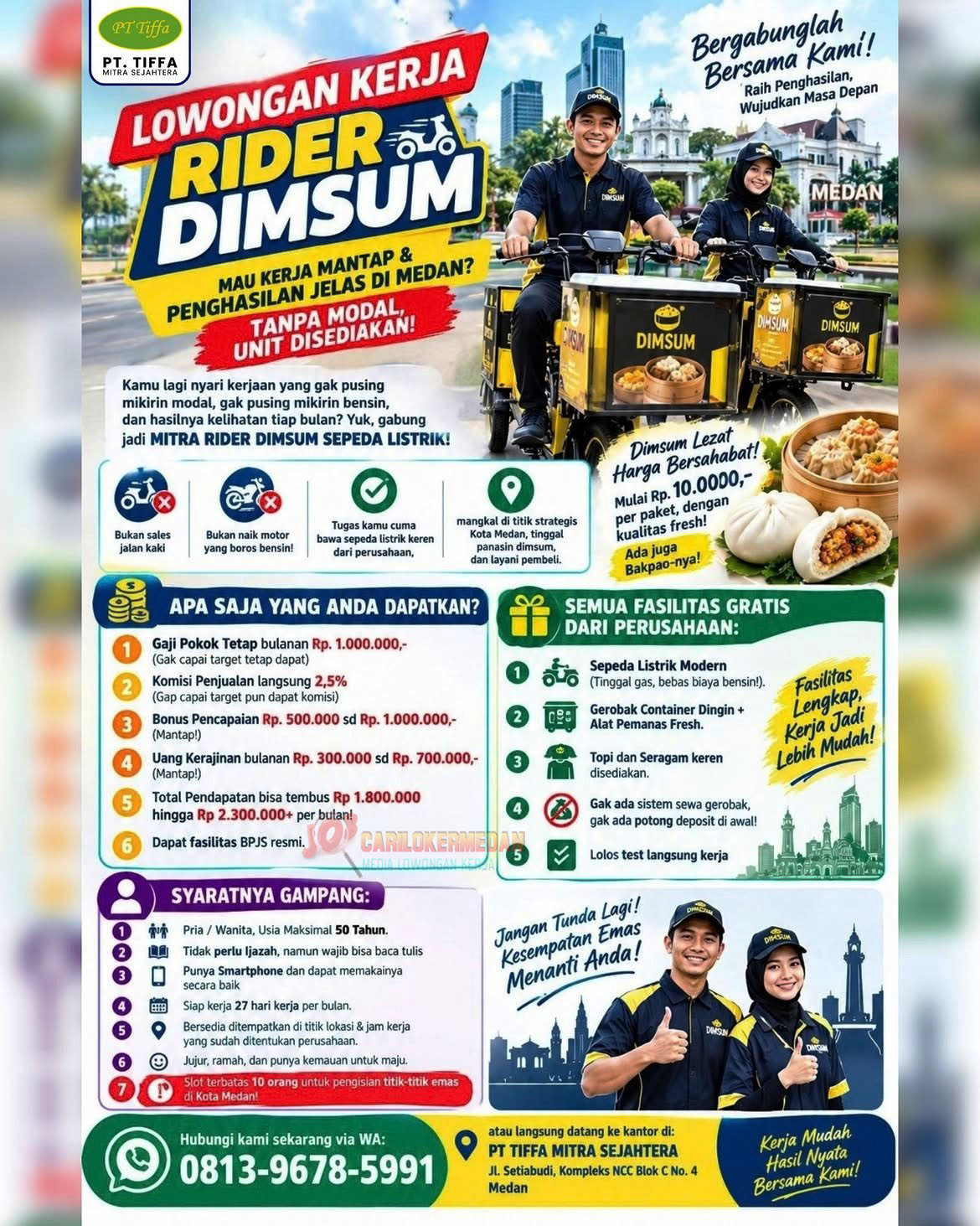 Lowongan Kerja Di PT Tiffa Mitra Sejahtera Medan Oktober 2026