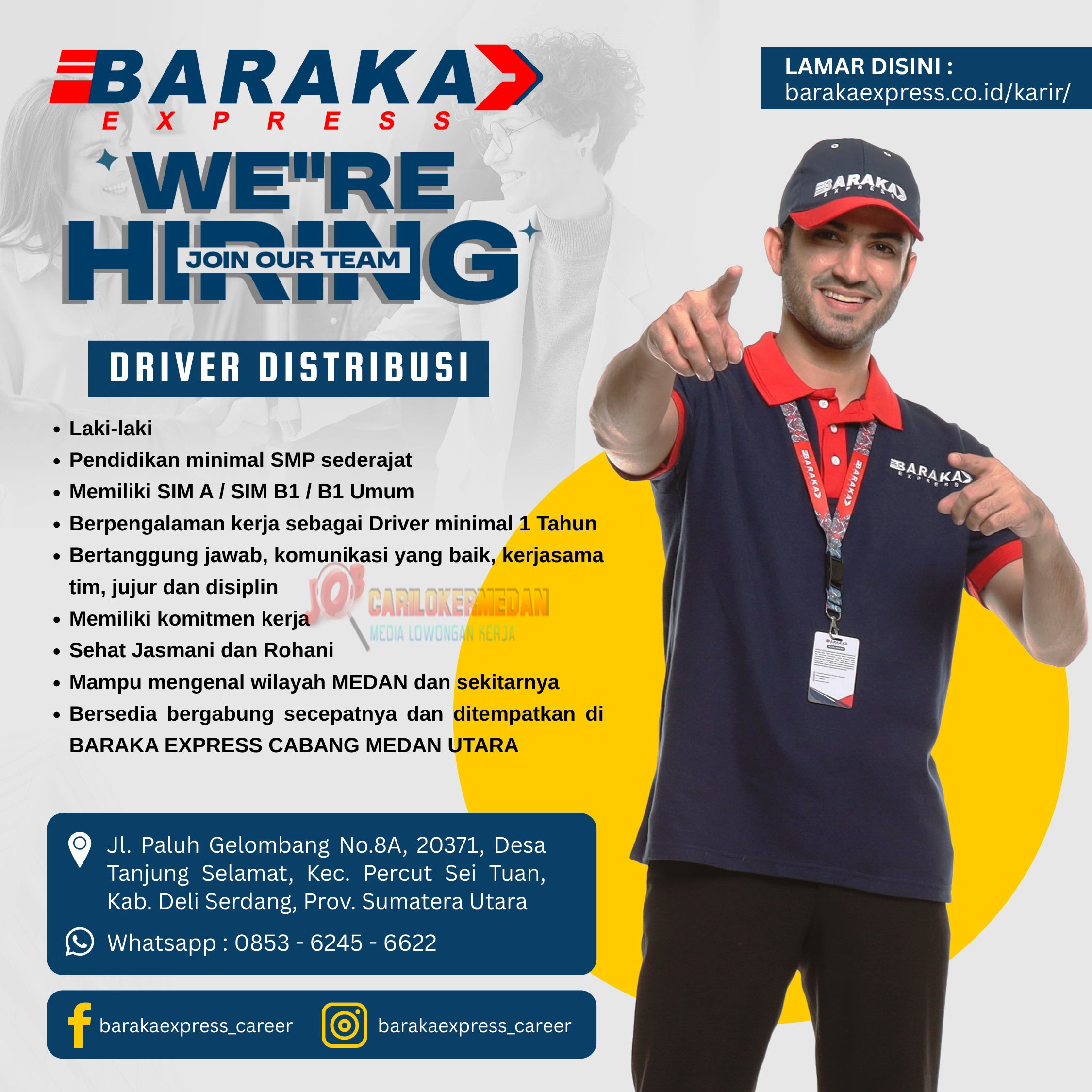 Lowongan kerja Di Baraka Express Medan Oktober 2026 2